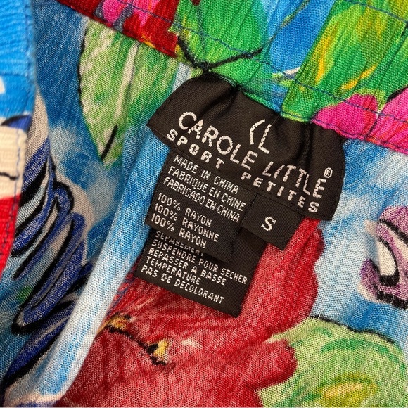 Carole Little Sport Petites Tropical Shorts - Picture 5 of 7